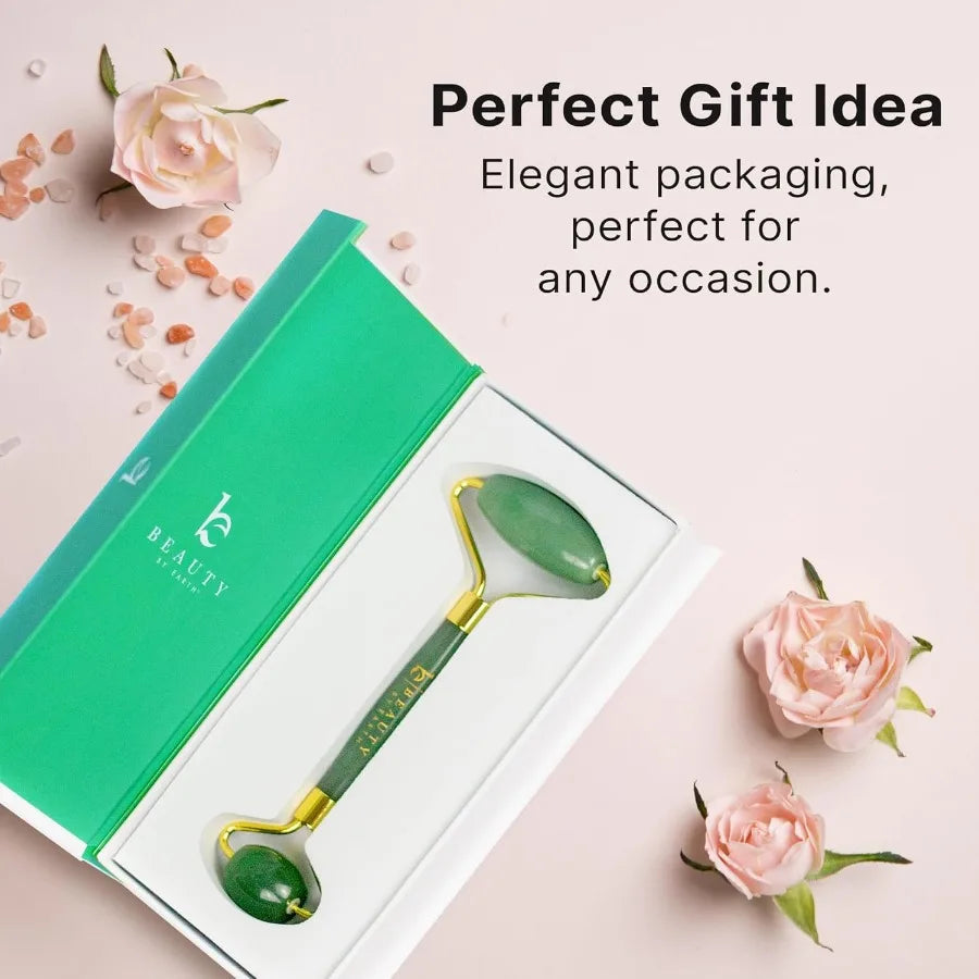Jade Roller for Face – Anti-Wrinkle & Eye De-Puffing Massager