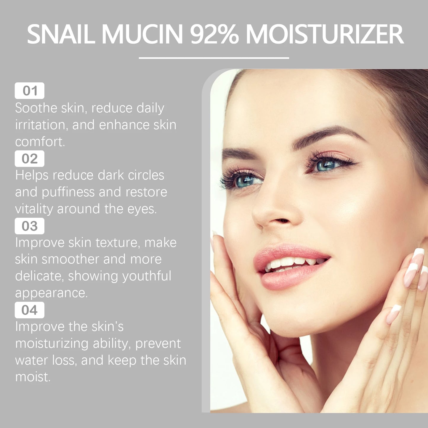 Snail Mucin 92% Moisturizer – Hydration, Repair & Skin Renewal
