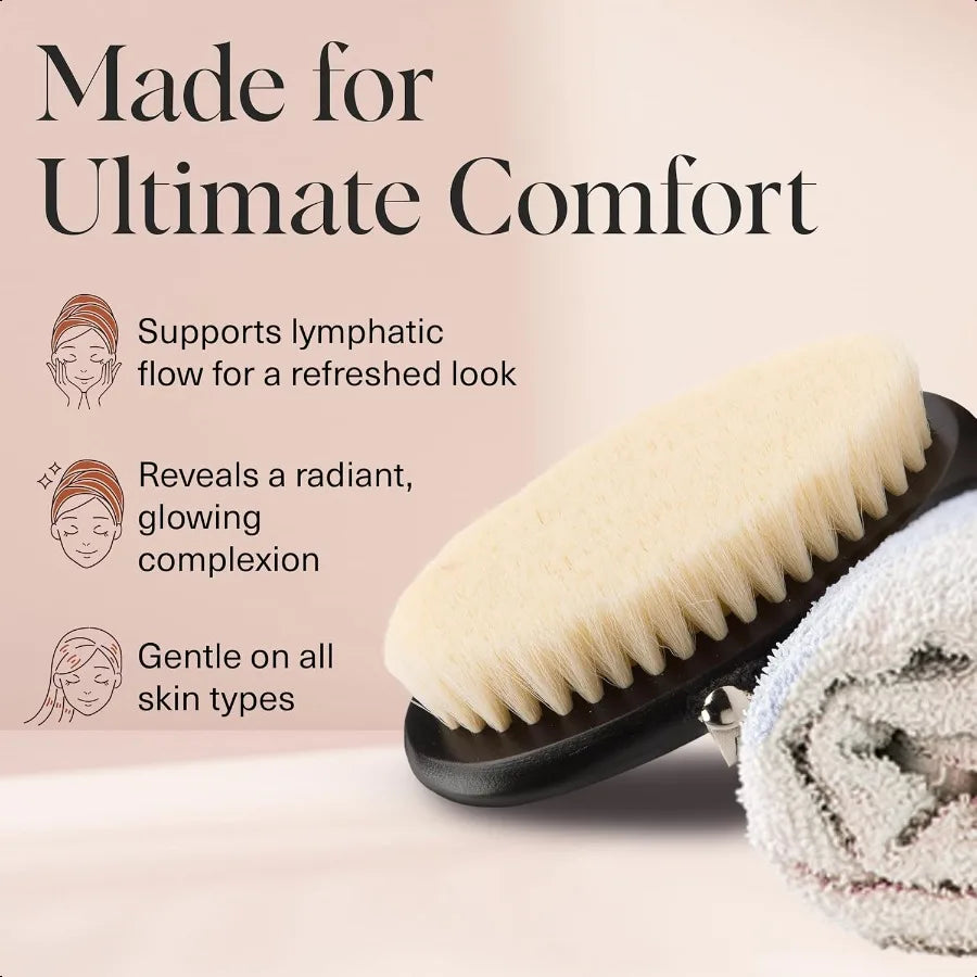 Dry Brushing Body Brush – Natural Exfoliation & Lymphatic Care