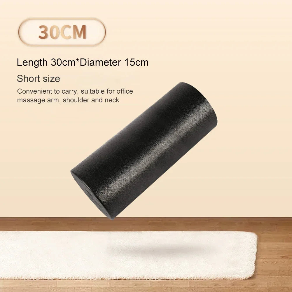 12" Solid Core High-Density Foam Roller – Back Pain Relief & Muscle Recovery
