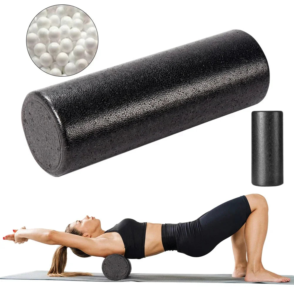 12" Solid Core High-Density Foam Roller – Back Pain Relief & Muscle Recovery