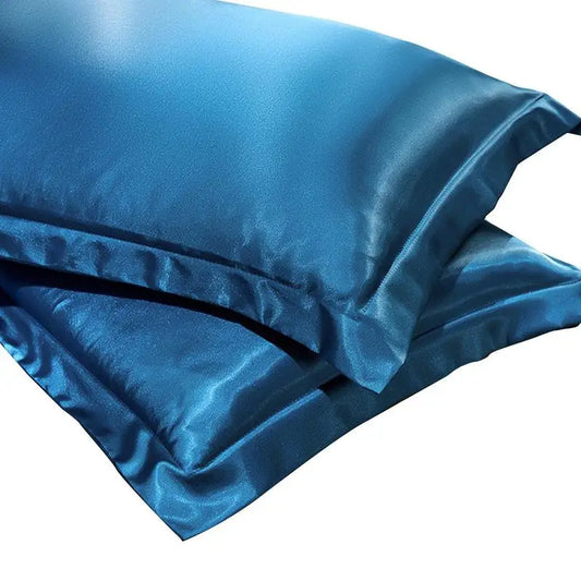 2Pcs Mulberry Silk Pillowcases – Silky Satin Pillow Covers for Comfortable Sleep & Home Décor (19x29in)