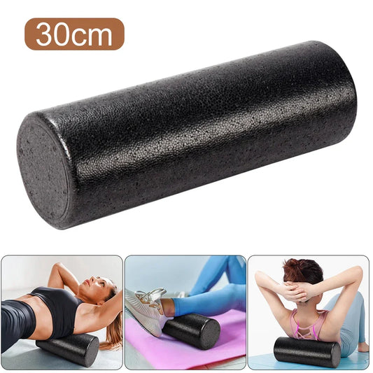 12" Solid Core High-Density Foam Roller – Back Pain Relief & Muscle Recovery