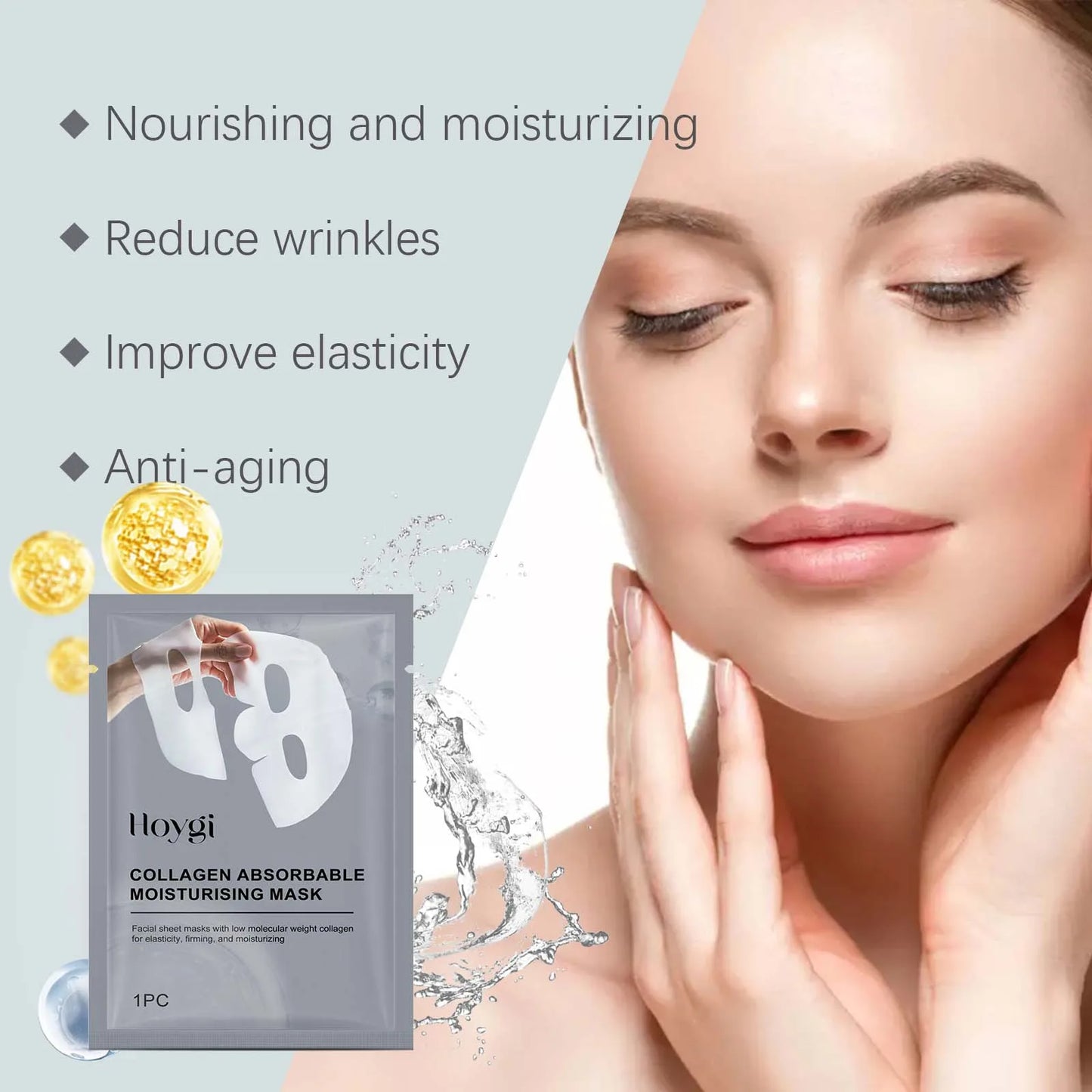 Collagen Absorbable Moisturising Mask – Overnight Hydration & Lifting Care