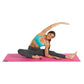 Non-Slip Yoga Mat with Pink Color & Integrated Posture Wall Chart