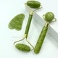 Natural Jade Roller & Gua Sha Set – Double-Ended Facial Massager