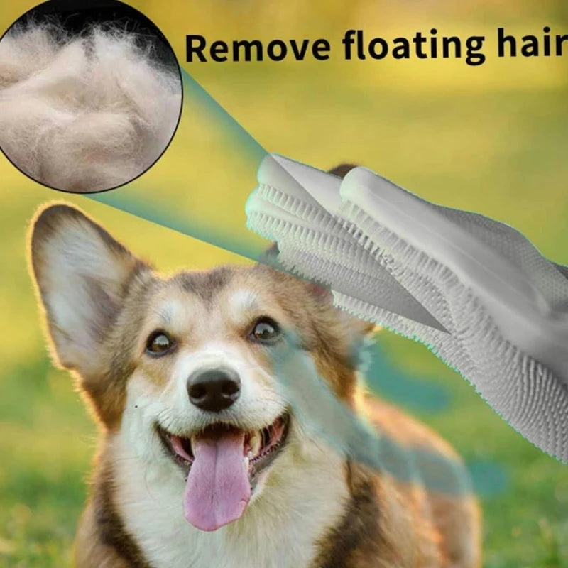 2-in-1 Grooming & Cleaning Gloves – Keep Pets Clean, Healthy & Happy