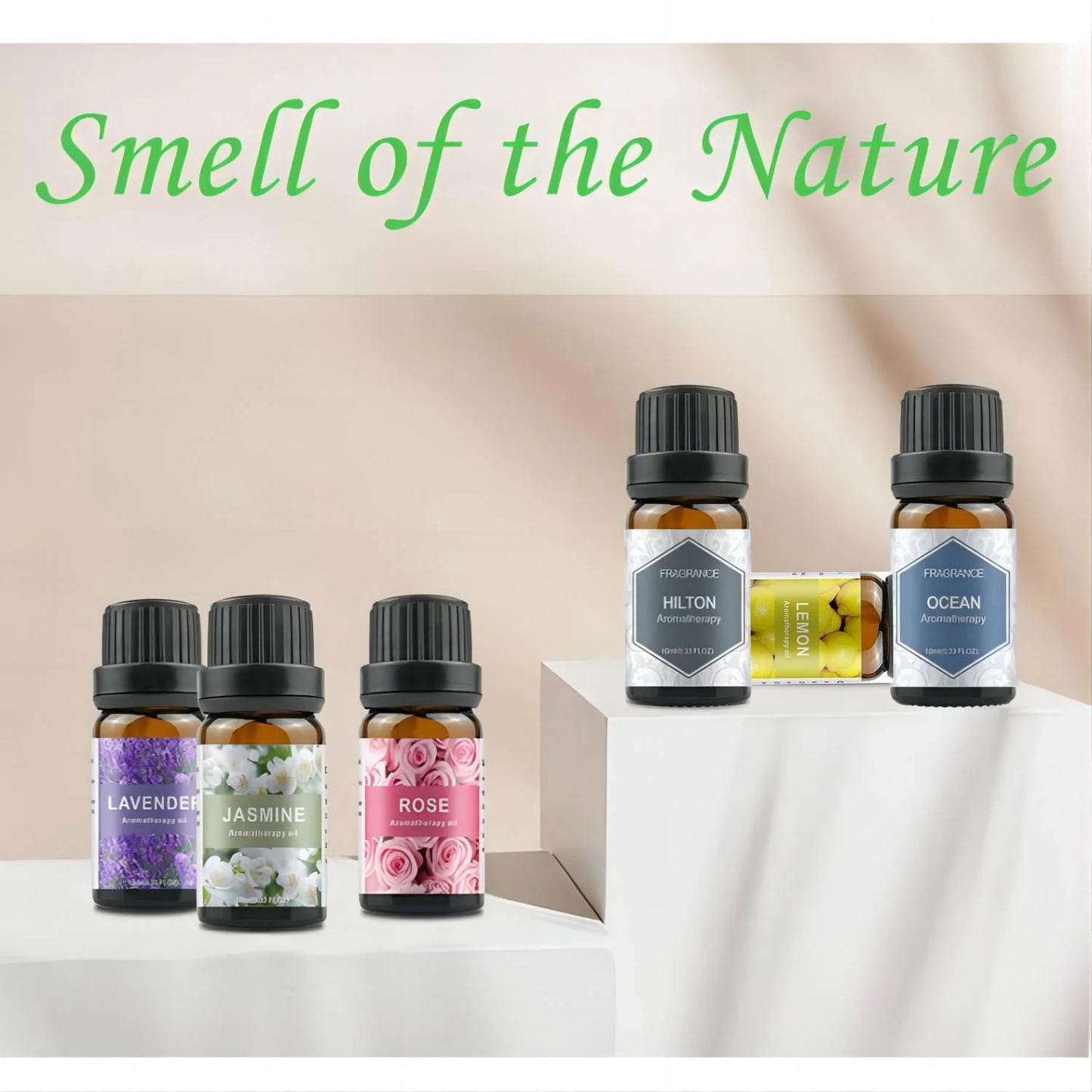 500ML Aromatherapy Oil Diffuser + 6 Essential Oils Gift Set