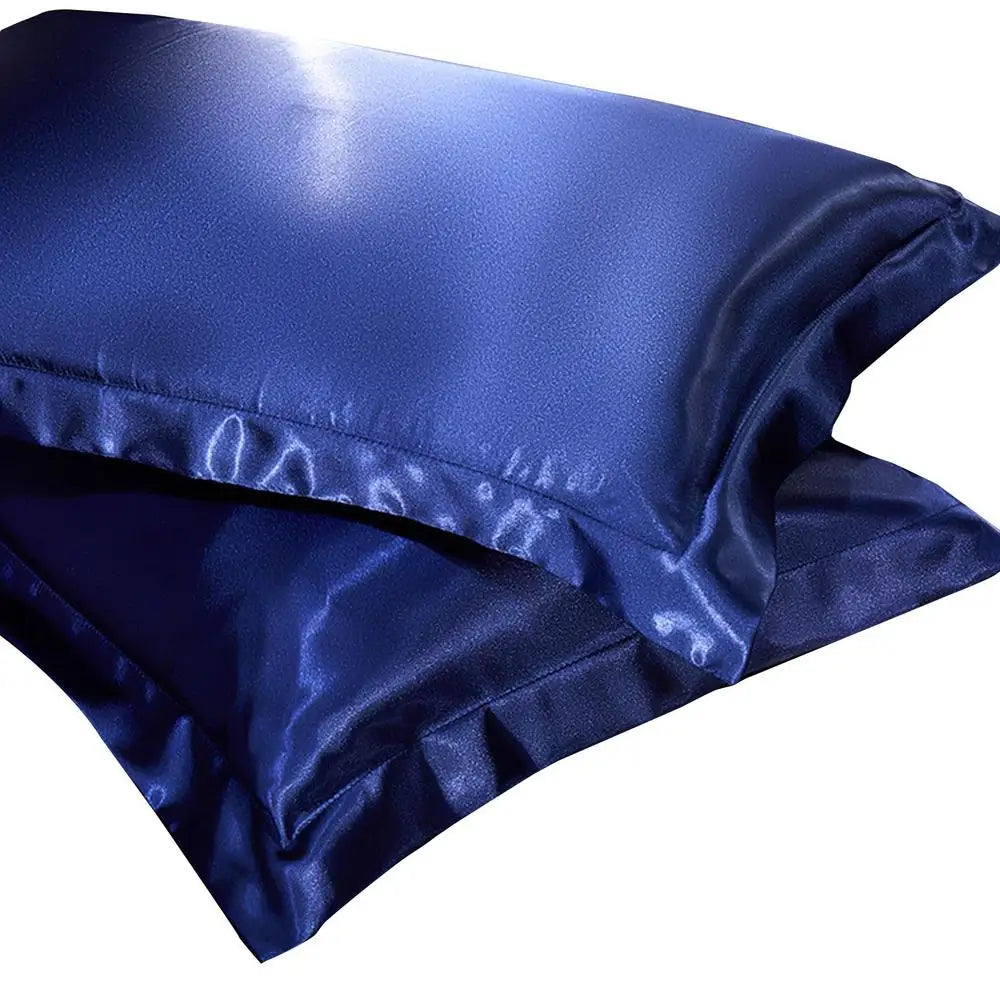 2Pcs Mulberry Silk Pillowcases – Silky Satin Pillow Covers for Comfortable Sleep & Home Décor (19x29in)
