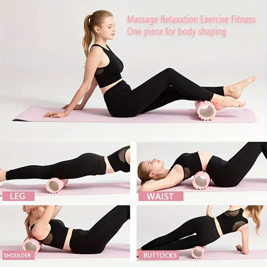 1PC Hollow Foam Massage Roller – Yoga & Physiotherapy Muscle Roller