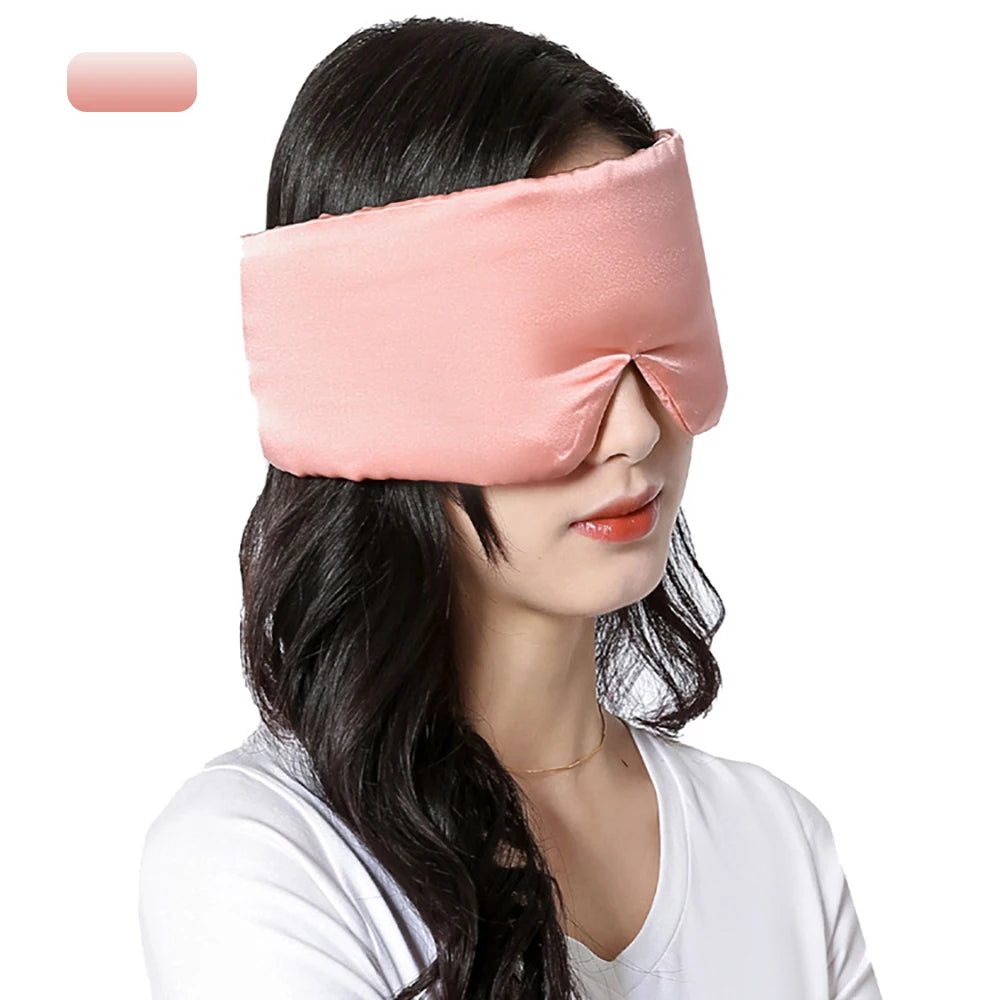Mulberry Silk Sleeping Mask – Soft Padded Light-Blocking Eyeshade for Travel & Rest