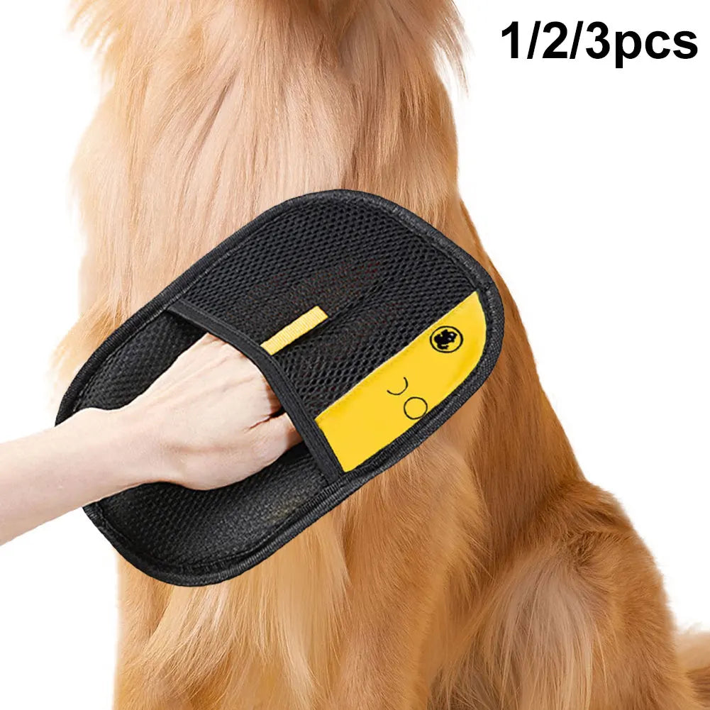Pet Grooming Gloves – Deshedding Brush & Gentle Massage for Cats, Dogs & More