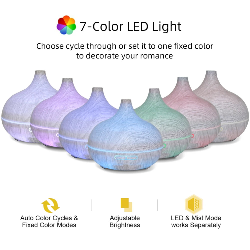 550ml Ultrasonic Aromatherapy Diffuser – Relaxation & Modern Home Style