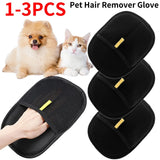 Pet Grooming Deshedding Gloves – Hair Remover & Massage Mitt for Dogs, Cats & Rabbits