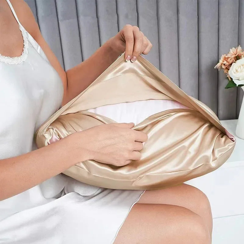 2-Piece Satin Pillowcase Set – Soft & Smooth for Hair & Skin (Standard/Queen)
