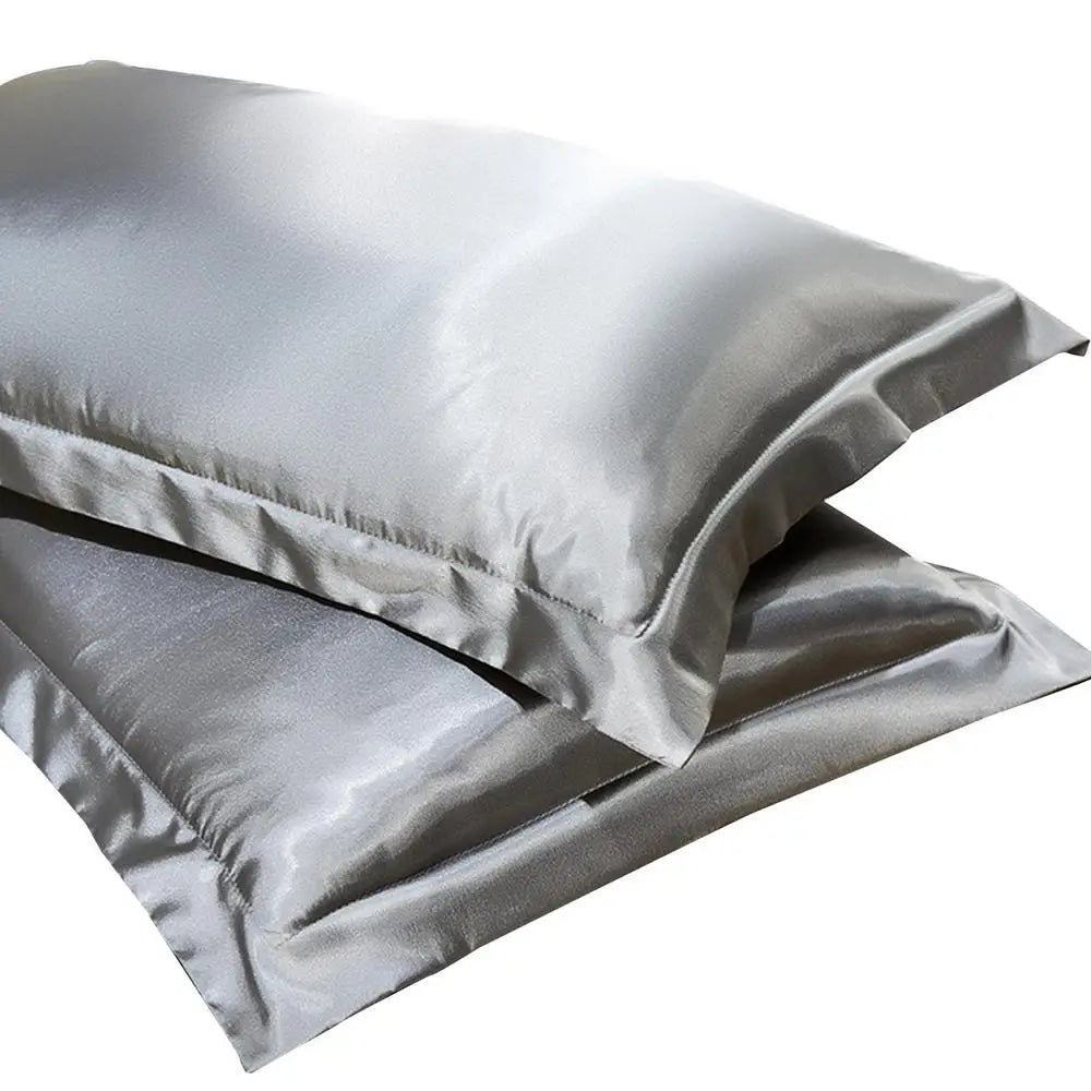 2Pcs Mulberry Silk Pillowcases – Silky Satin Pillow Covers for Comfortable Sleep & Home Décor (19x29in)