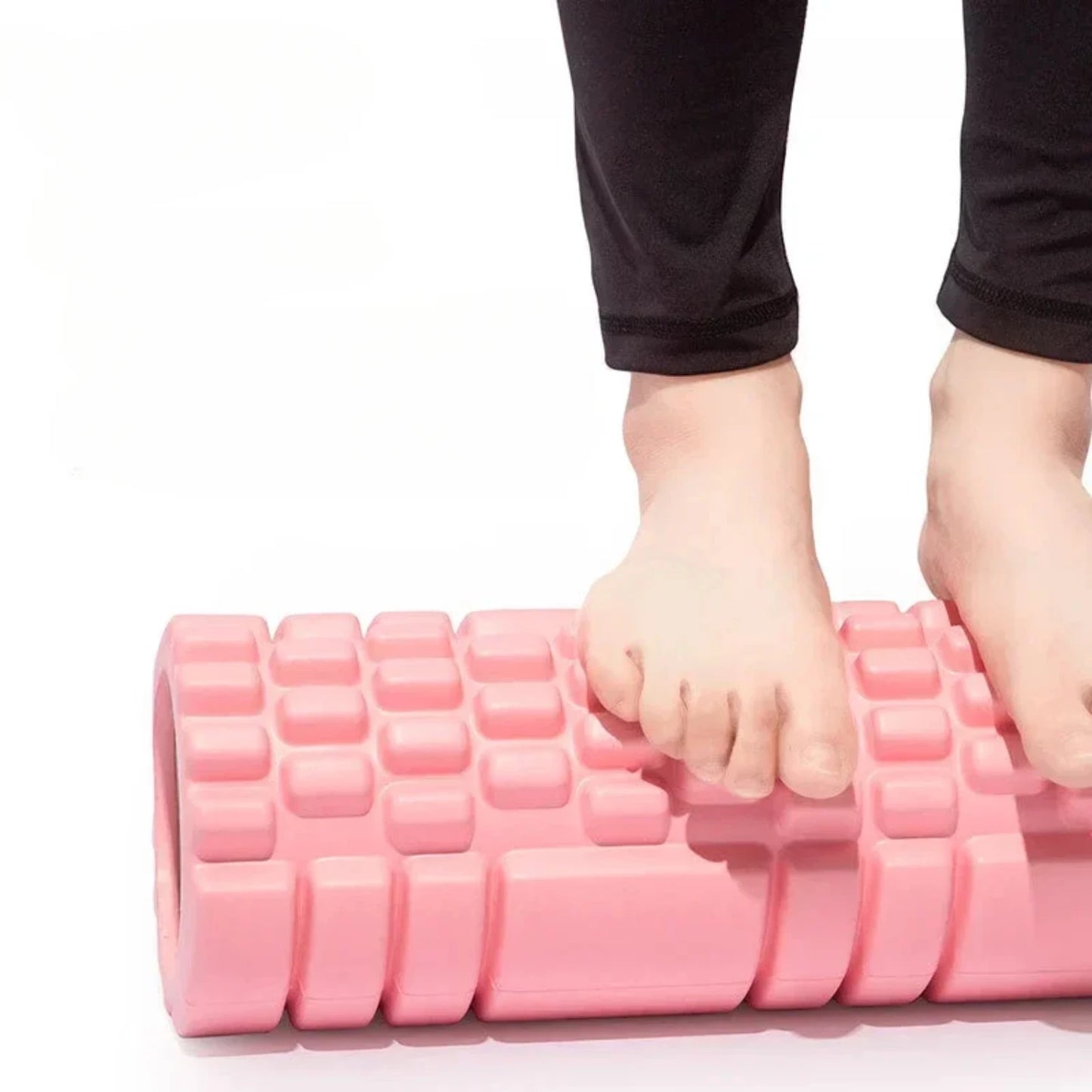 Yoga Block & Pilates Foam Roller – Muscle Massage & Fitness Equipment