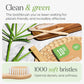 10-Pack Biodegradable Bamboo Toothbrushes – Eco-Friendly & Compostable Wooden Toothbrushes