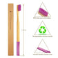 6-Pack Biodegradable Bamboo Toothbrushes – Travel-Friendly & Gentle on Gums