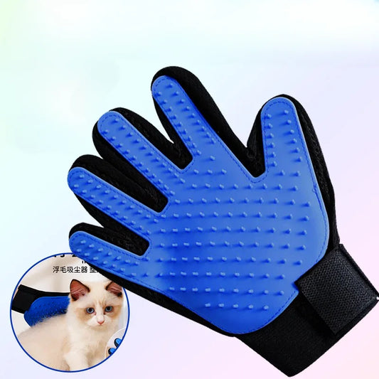 Pet Grooming Glove – Gentle Shedding & Bathing Brush for Cats & Dogs