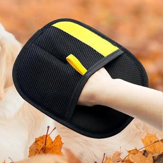 Pet Hair Remover Grooming Gloves – Double-Sided Static Brush for Pets, Furniture & Clothes
