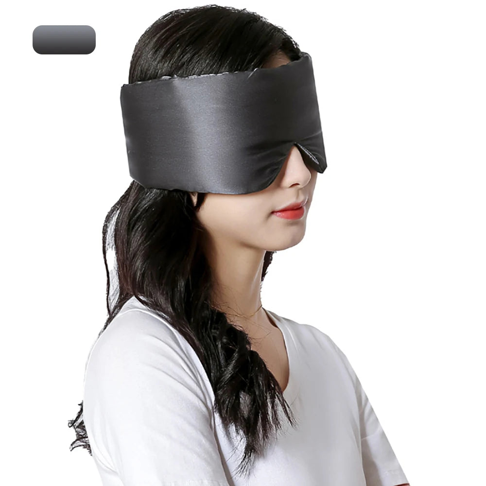 Mulberry Silk Sleeping Mask – Soft Padded Light-Blocking Eyeshade for Travel & Rest