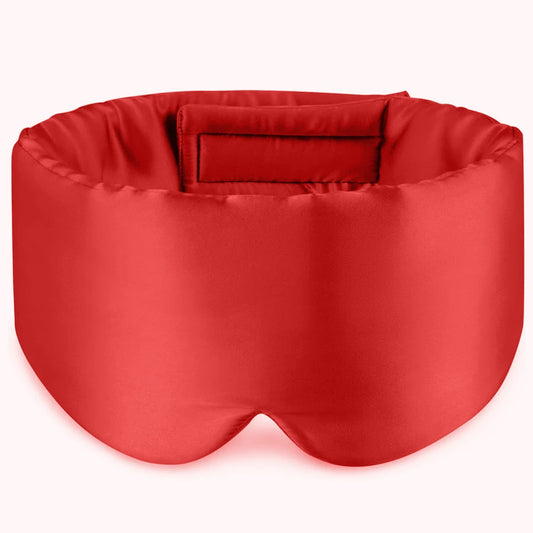 100% Mulberry Silk Sleeping Mask – Soft Padded Light-Blocking Eye Cover for Travel & Rest