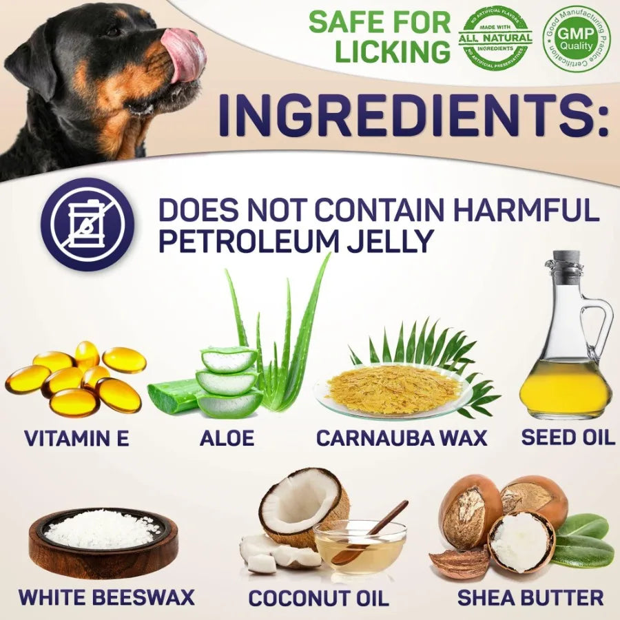 Natural Dog Paw Balm – Paw & Nose Protection Wax
