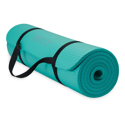 Essentials Thick Yoga Mat – 72"x24"x0.5" with EasyCinch Carrier Strap