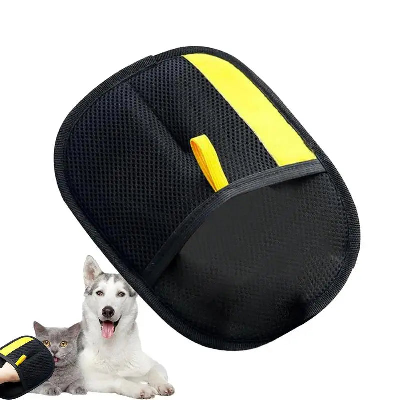 Pet Hair Remover Grooming Gloves – Double-Sided Static Brush for Pets, Furniture & Clothes