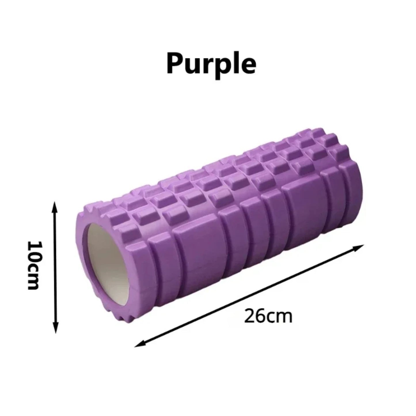 Yoga Block & Pilates Foam Roller – Muscle Massage & Fitness Equipment