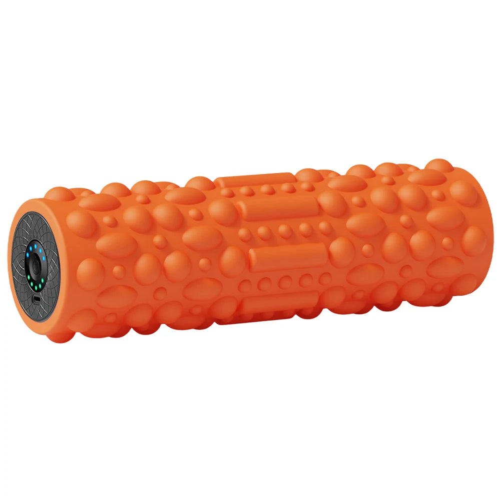 Electric Vibrating Foam Roller – 5-Mode Rechargeable Massage Column