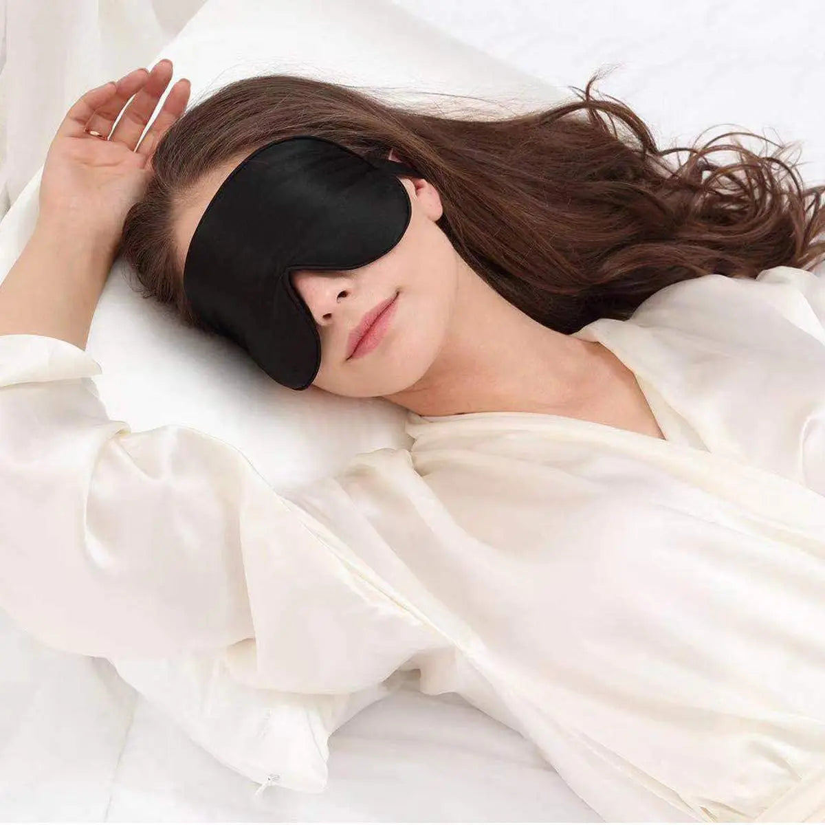Natural Silk Sleep Mask – Super Smooth Light-Blocking Eyeshade for Night & Travel