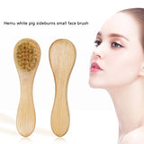 1pc Natural Bristle Face Brush – Gentle Exfoliation & Deep Cleansing