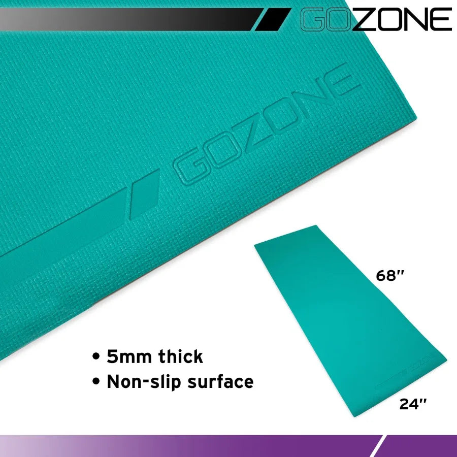 5mm Premium PVC Non-Slip Exercise Yoga Mat – Home Workouts & Meditation