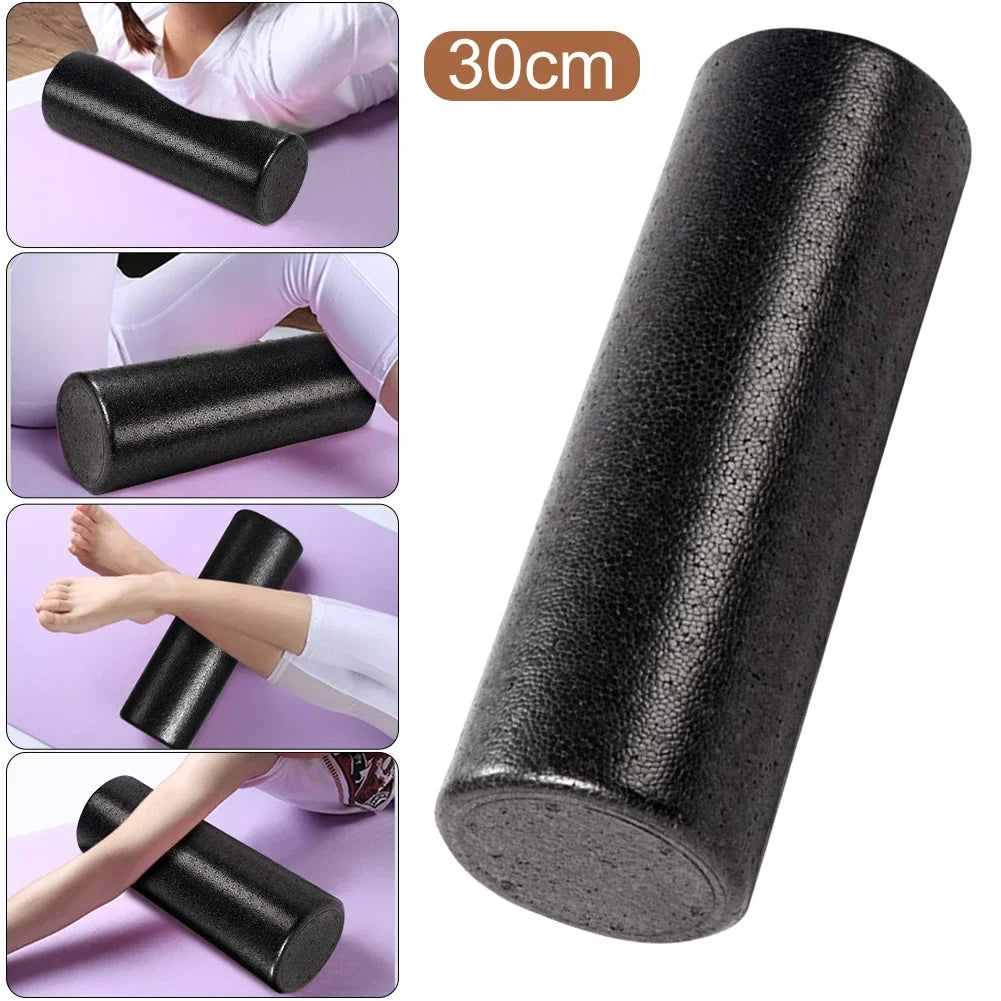 12" Solid Core High-Density Foam Roller – Back Pain Relief & Muscle Recovery