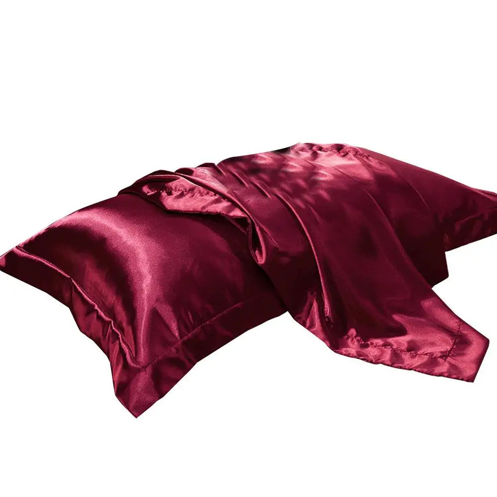 2Pcs Mulberry Silk Pillowcases – Silky Satin Pillow Covers for Comfortable Sleep & Home Décor (19x29in)