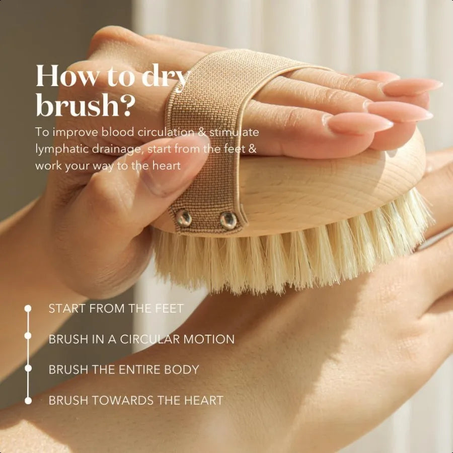 Dry Body Brush – Gentle Exfoliation & Circulation Boost