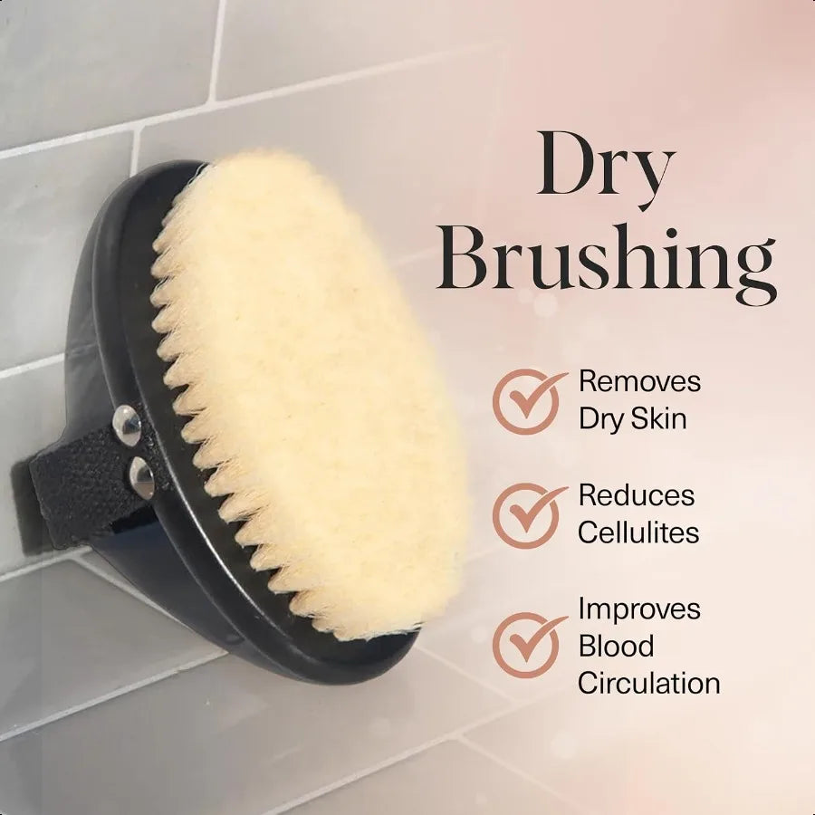 Dry Brushing Body Brush – Natural Exfoliation & Lymphatic Care
