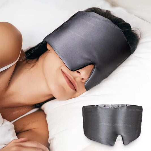 Mulberry Silk Sleeping Mask – Soft Padded Light-Blocking Eyeshade for Travel & Rest