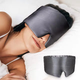 Mulberry Silk Sleeping Mask – Soft Padded Light-Blocking Eyeshade for Travel & Rest