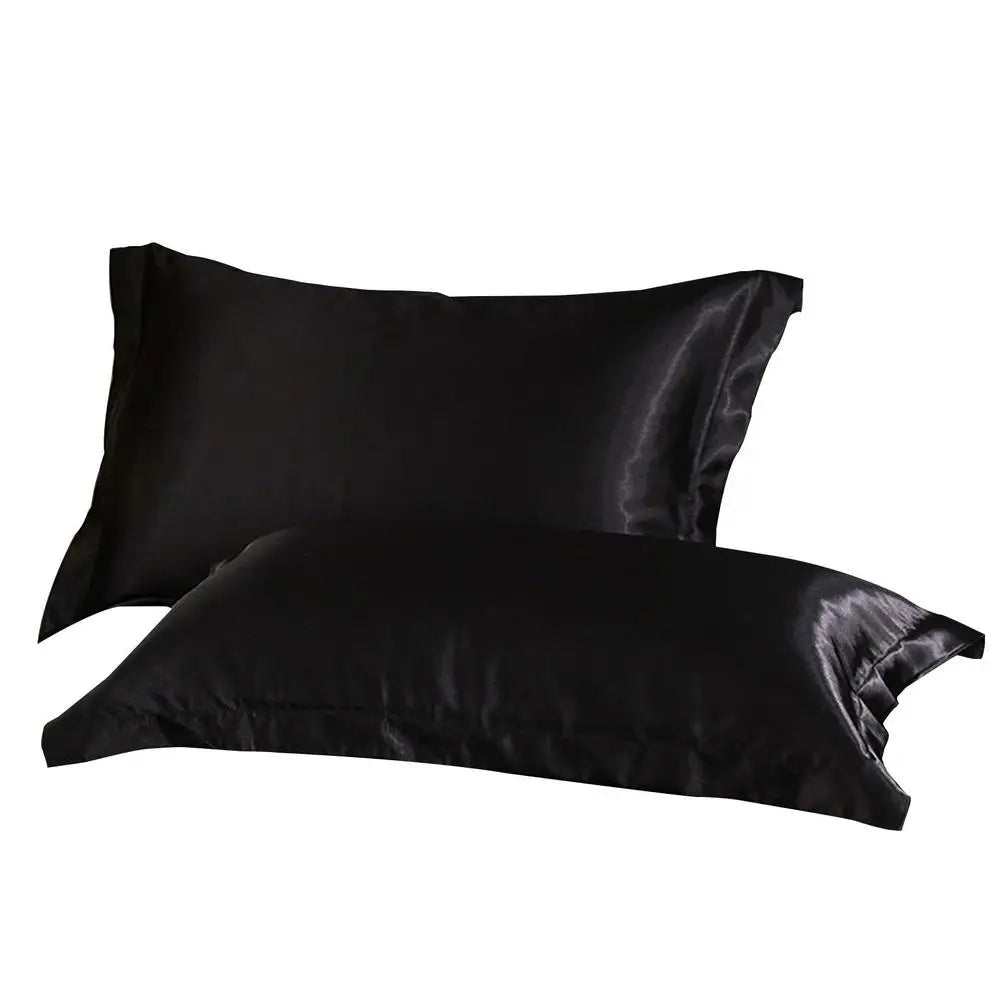 2Pcs Mulberry Silk Pillowcases – Silky Satin Pillow Covers for Comfortable Sleep & Home Décor (19x29in)