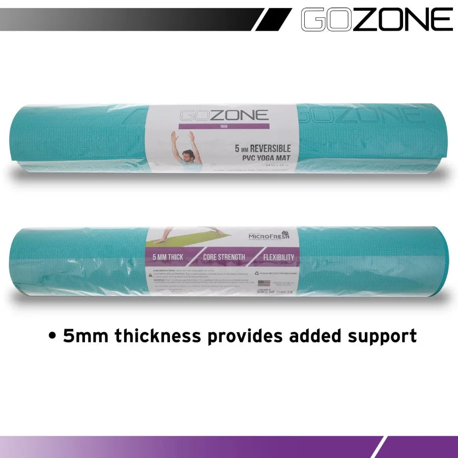 5mm Premium PVC Non-Slip Exercise Yoga Mat – Home Workouts & Meditation