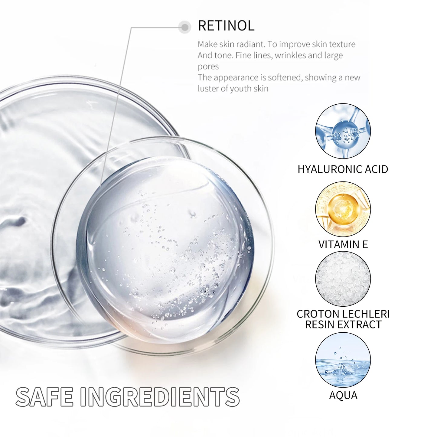 Retinol Face Cream 50ml – Moisturizing, Firming & Brightening with Hyaluronic Acid