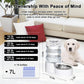 HydraSteel™ Gravity Pet Waterer – 7L Stainless Steel Automatic Dispenser (White)