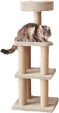 Cat Tree - Indoor Cat & Kittens Multi-Level Climbing Activity Tower with Scratching Posts, Large (45.9"H) - Beige