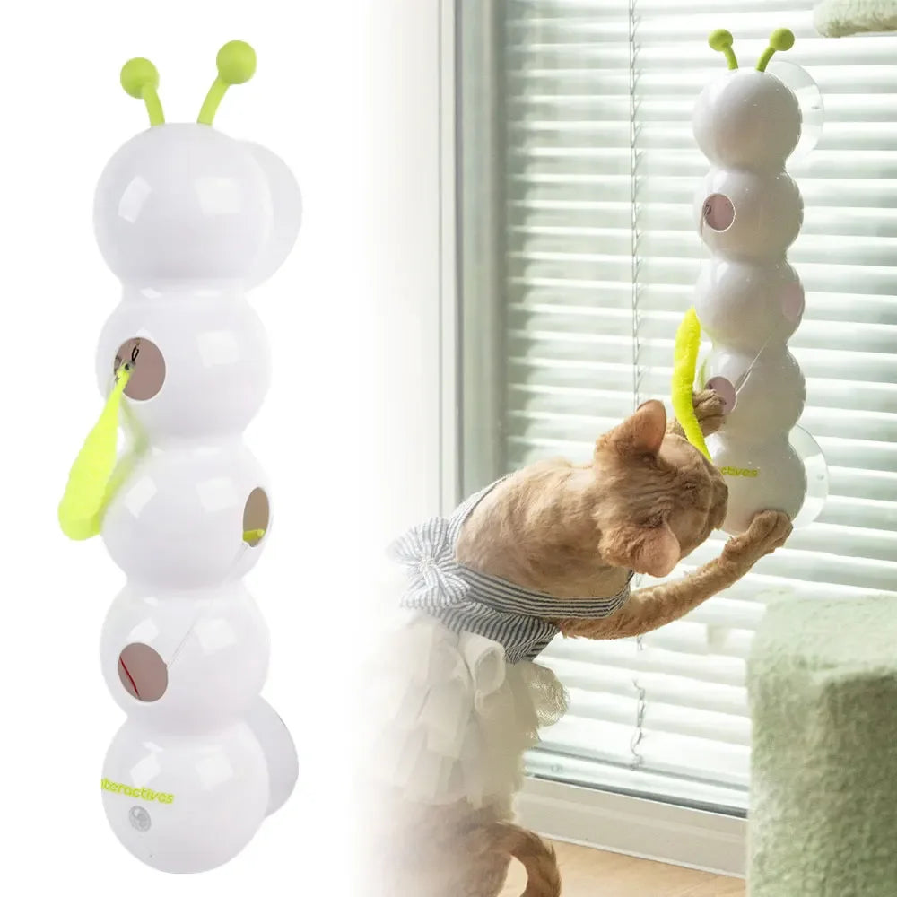 Caterpillar Smart Cat Toy-Interactive Caterpillar Cat Toy for Indoor Cats
