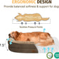 PawLuxe™ XL Orthopedic Dog Bed – Waterproof Memory Foam with Bolsters (Coffee)