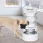 HydraSteel™ Gravity Pet Waterer – 7L Stainless Steel Automatic Dispenser (White)