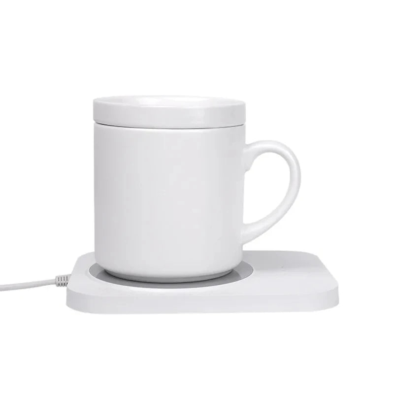 USB Wireless Charging Cup Warmer Pad Coffee Milk Tea Water Mug Heater 3 Gear Temperature Heating Coaster for Home Office Cup Mat